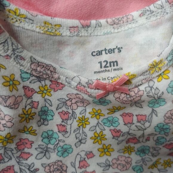 Carter's 12 Month Floral & Pink Dress Bundle - Picture 5 of 6